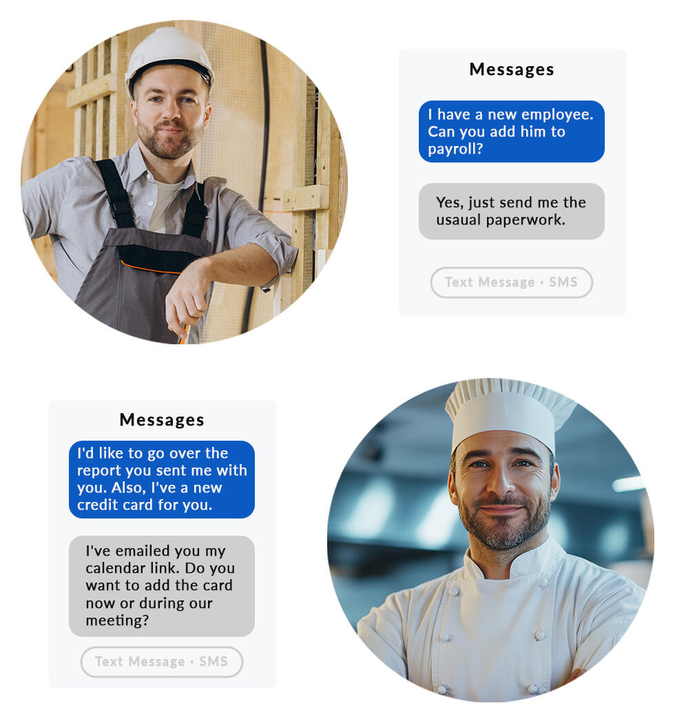 What We Do Local construction company and restaurant chef.